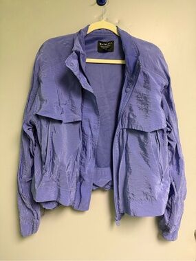 Athleta Lavender Wind Breaker with Zip Pockets